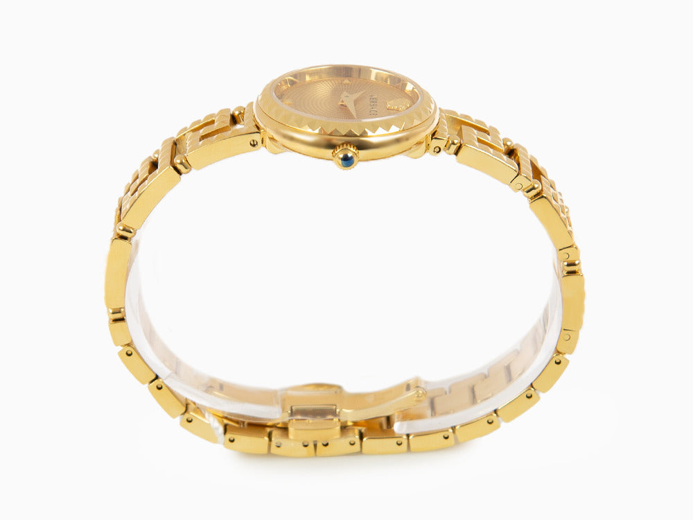 Versace Greca Goddess Quartz Watch, PVD Gold, Golden, 28 mm, VE7A00323