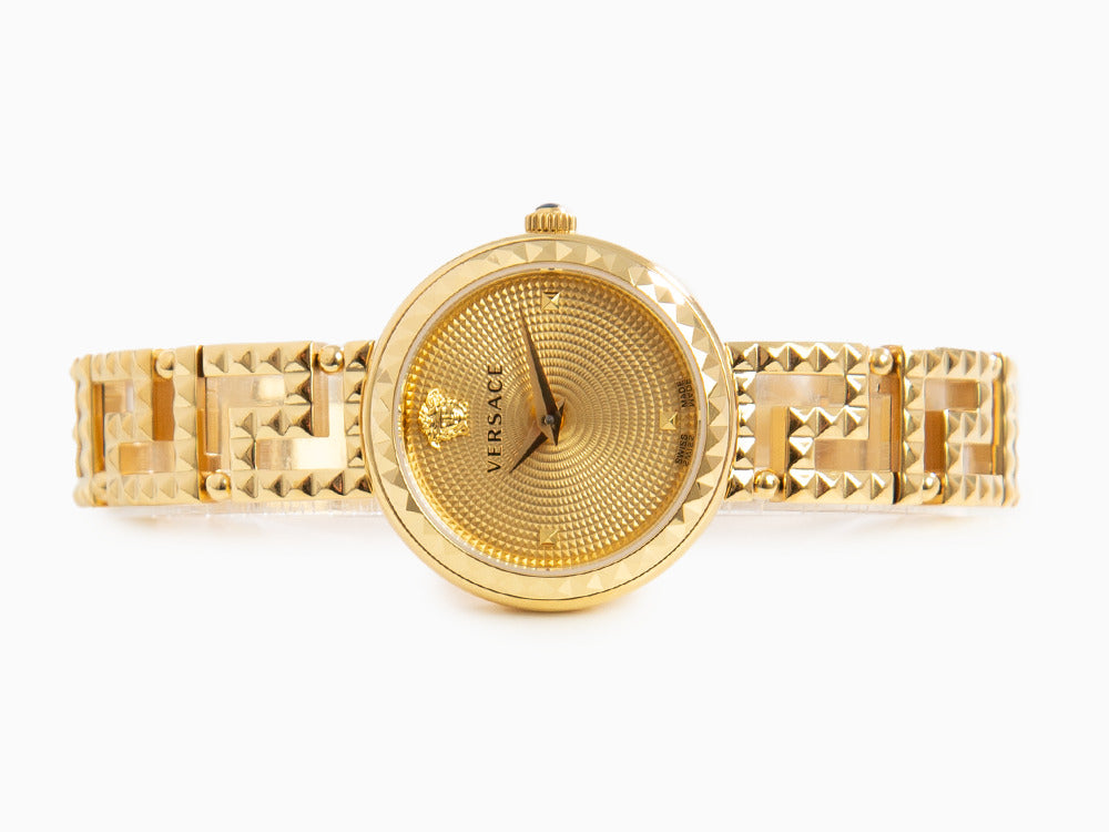 Versace Greca Goddess Quartz Watch, PVD Gold, Golden, 28 mm, VE7A00323