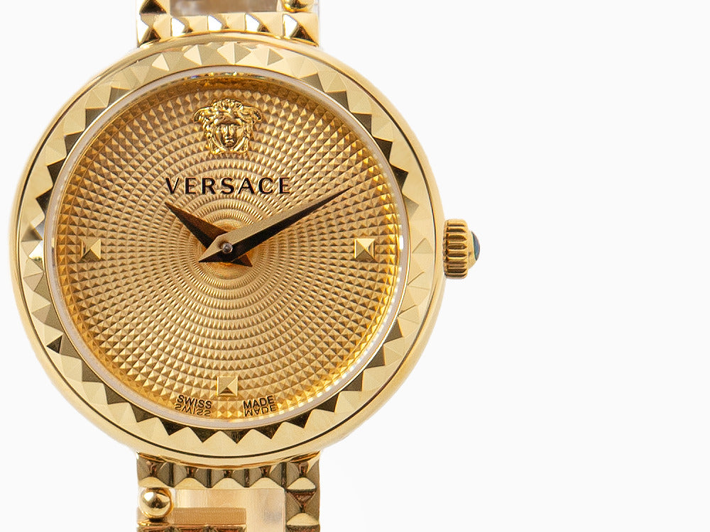 Versace Greca Goddess Quartz Watch, PVD Gold, Golden, 28 mm, VE7A00323