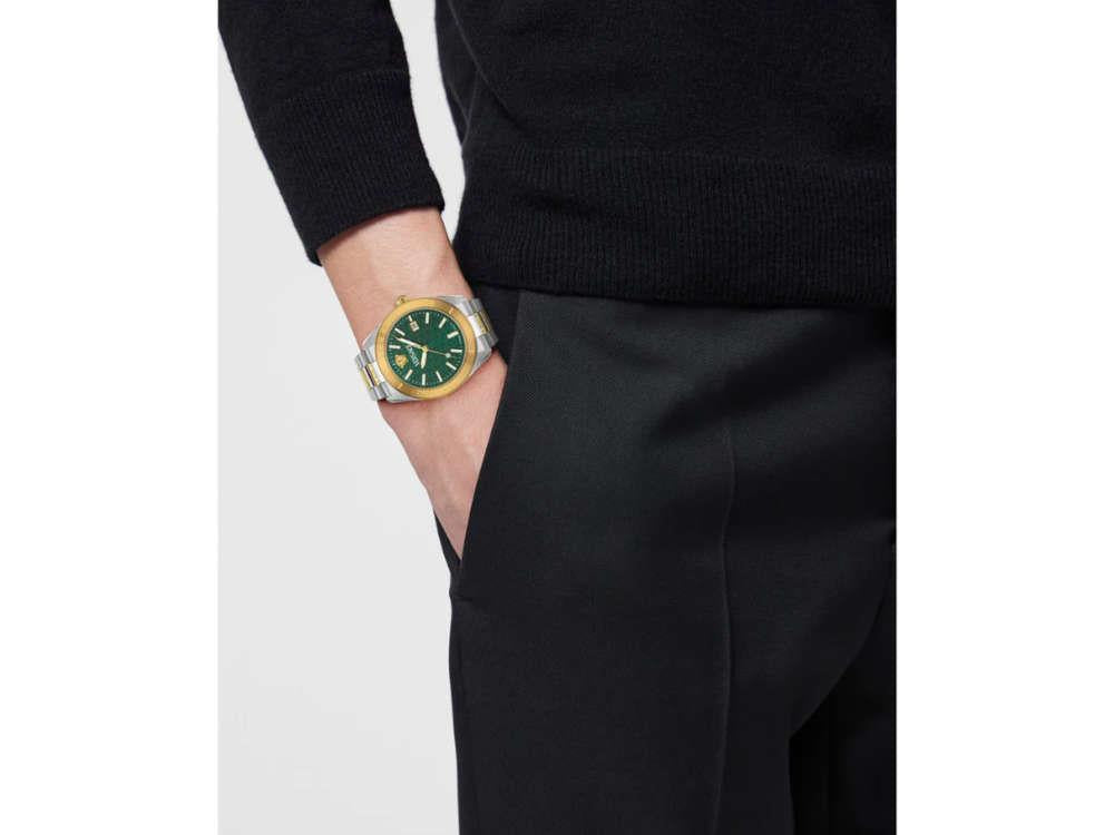 Versace V Dome Quartz Watch, Green, 42 mm, Sapphire Crystal, VE8E00524