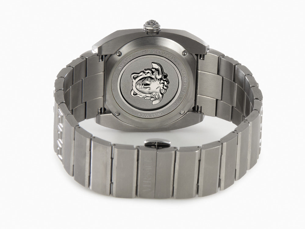 Versace Antares Quartz Watch, Titanium, Grey, 44 x 41.5 mm, VE8F00524