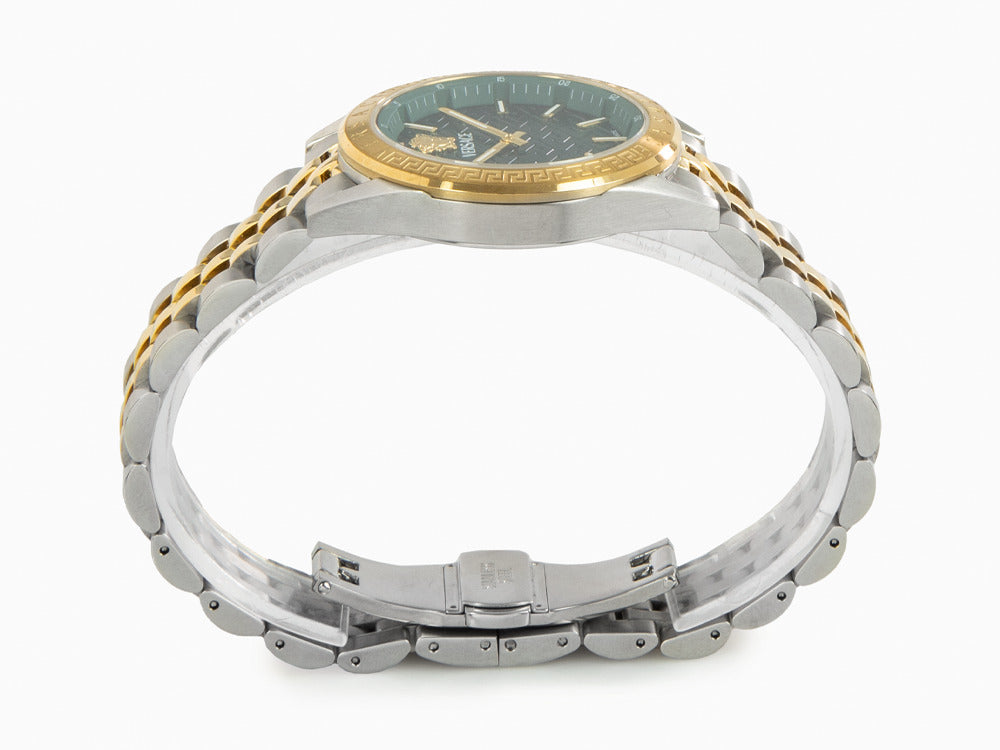 Versace V-Code Lady Quartz Watch, PVD Gold, Green, 36 mm, VE8I00424