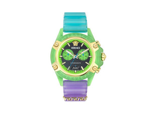 Versace Icon Active Chrono Quartz Watch, Polycarbonate, 44 mm, VE8P00524