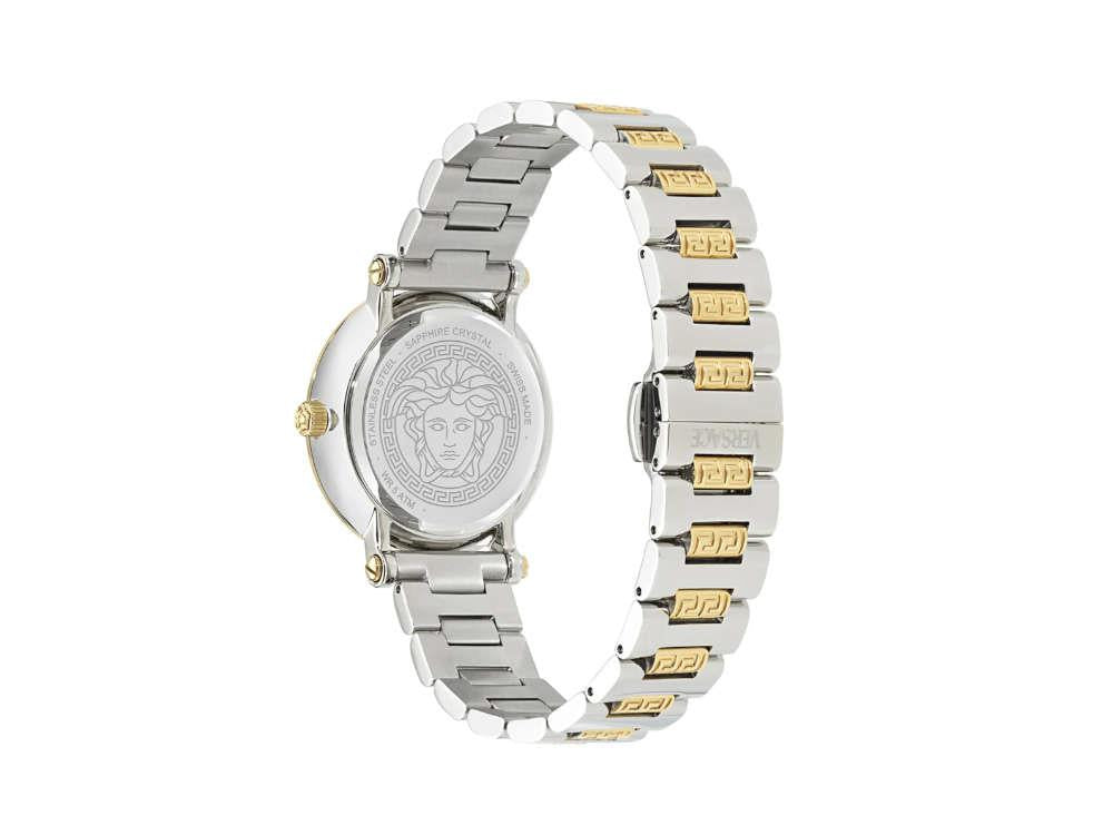 Versace Greca Sphere Quartz Watch, Silver, 35 mm, Sapphire Crystal, VE9C00524