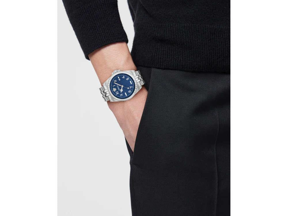 Versace Anteo Quartz Watch, Blue, 41 mm, Sapphire Crystal, VE9H00324