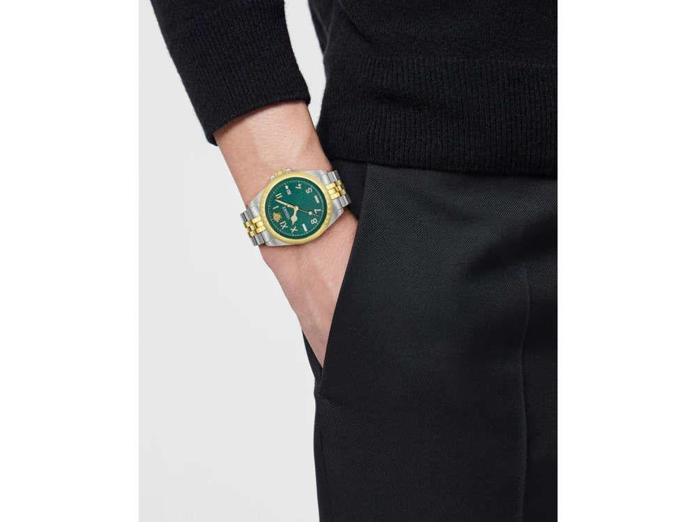 Versace Anteo Quartz Watch, PVD Gold, Green, 41 mm, Sapphire Crystal, VE9H00524