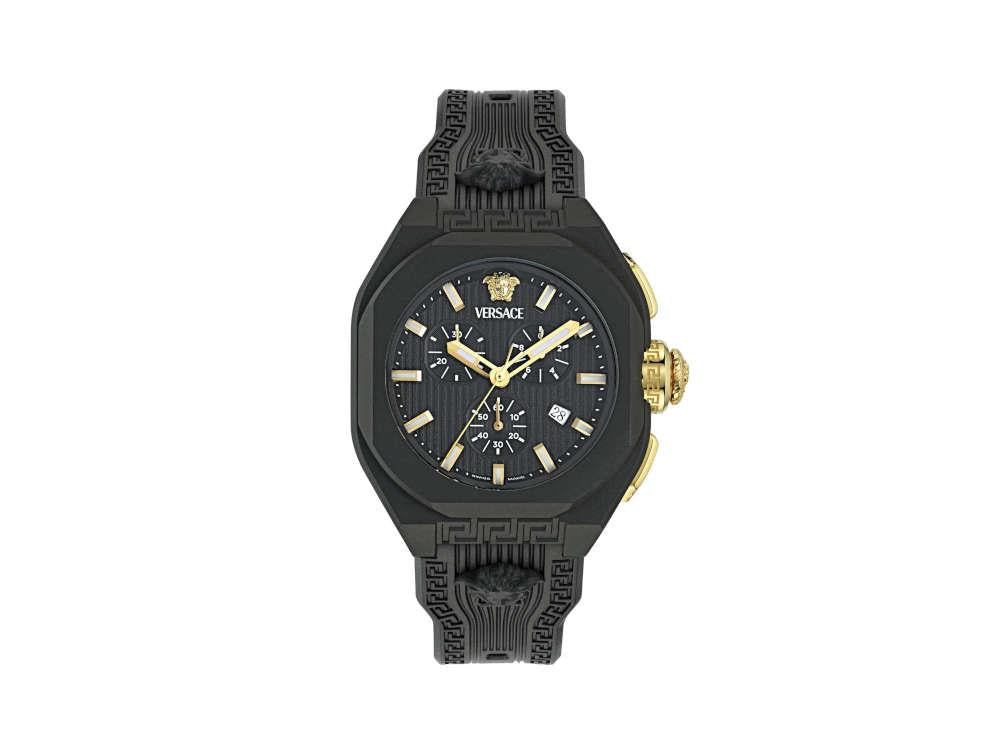 Versace Legend Chrono Quartz Watch, Ecoceramic, Black, 44 mm, VE9L00124