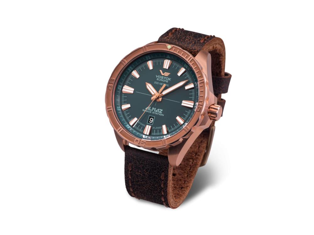 Vostok Europe Almaz Automatic Watch, Bronze, 47 mm, Superluminova, NH35A-320O507