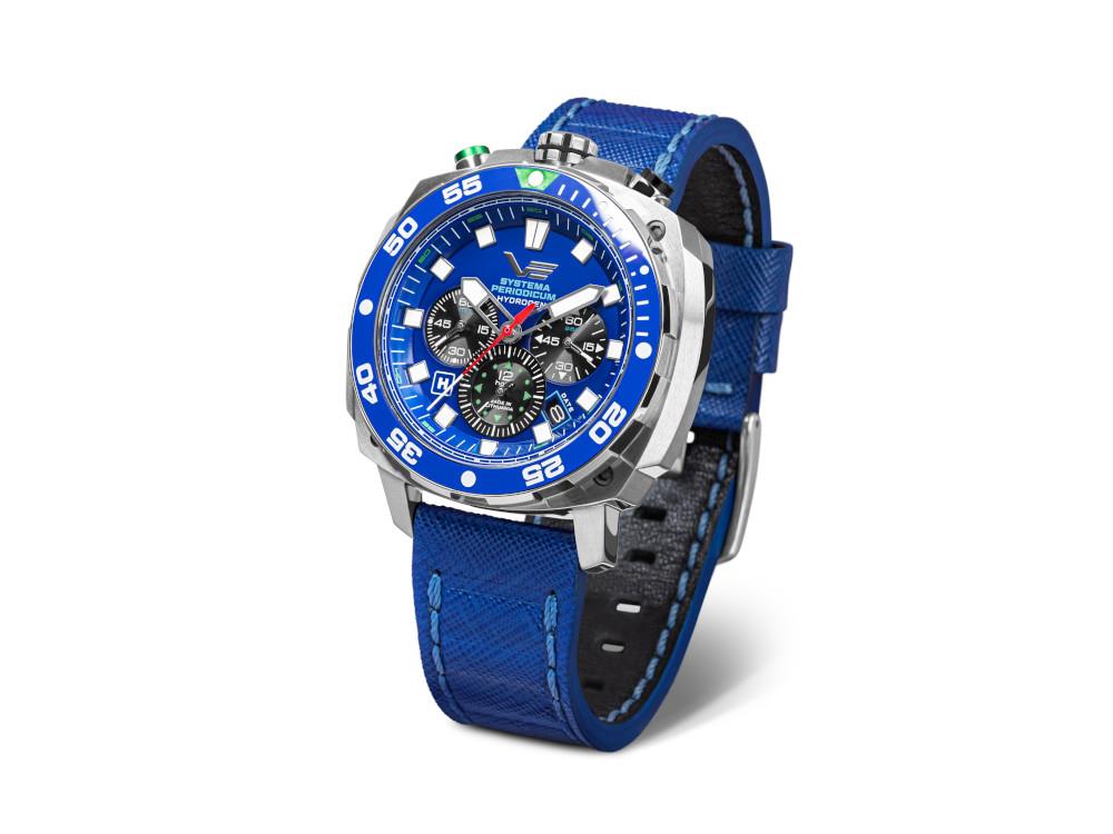 Versace Greca Dome Chrono Quartz Watch, Blue, 43 mm, Sapphire Crystal,  VE6K00323