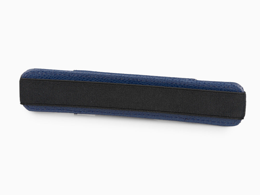 Visconti 1 Pen Case, Leather, Rigid, Zip, Blue, KL05-02