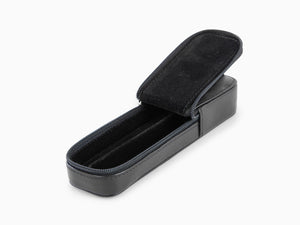 Visconti Accesorios Pen Case, Leather, 2 Writing Instruments, Black, KL40-02