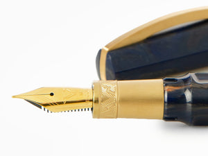 Visconti Mirage Mythos Zeus Fountain Pen, Blue, Gold plated, KP07-09-FP