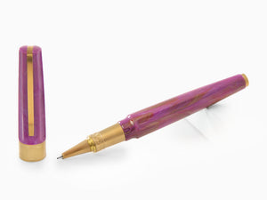 Visconti Mirage Mythos Aphrodite Rollerball pen, Gold plated, Purple KP07-14-RB