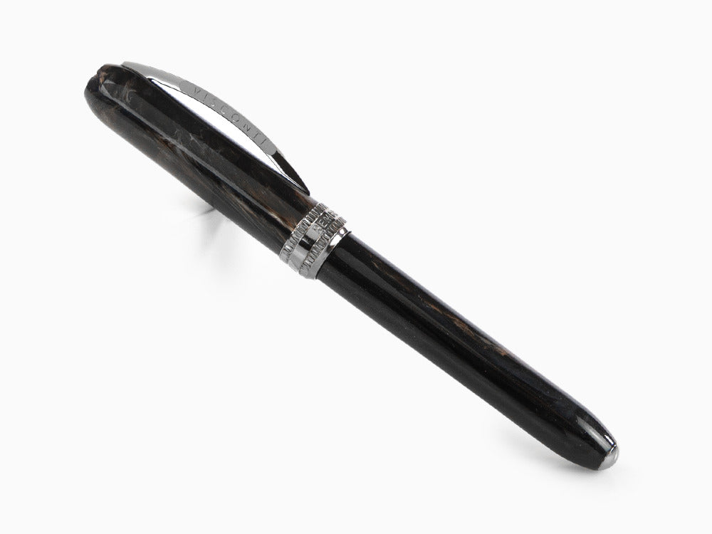 Visconti Rembrandt-S Black Fountain Pen, Acrylic Resin, KP10-27-FP