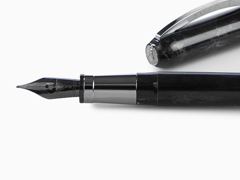 Visconti Rembrandt-S Black Fountain Pen, Acrylic Resin, KP10-27-FP