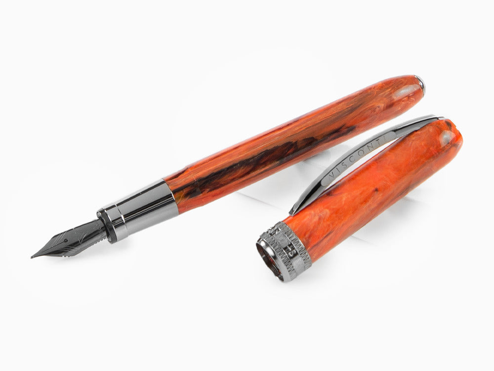 Visconti Rembrandt-S Orange Fountain Pen, Acrylic Resin, KP10-28-FP