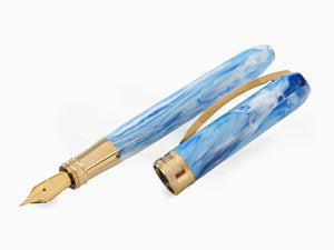 Visconti Comedia Paradiso Fountain Pen, Acrylic Resin, Blue, KP10-51-FP