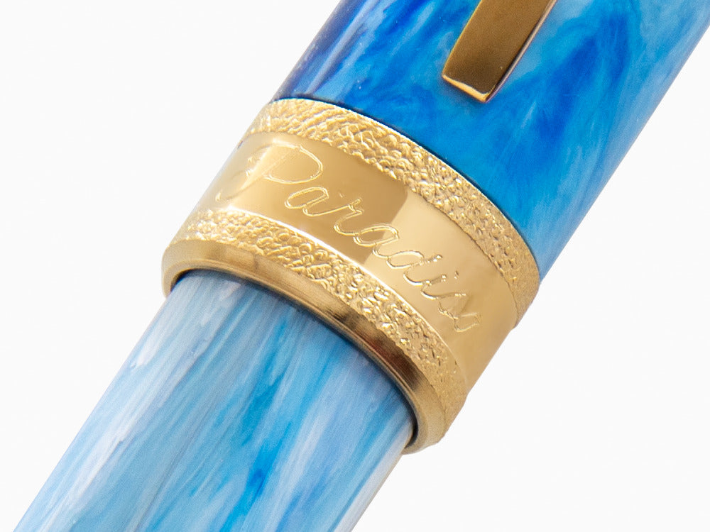 Visconti Comedia Paradiso Fountain Pen, Acrylic Resin, Blue, KP10-51-FP