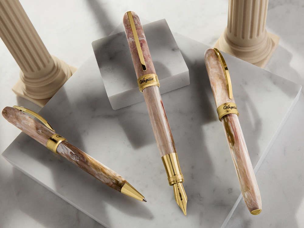 Visconti Comedia Virgilio Fountain Pen, Pink, Gold plated, KP10-53-FP
