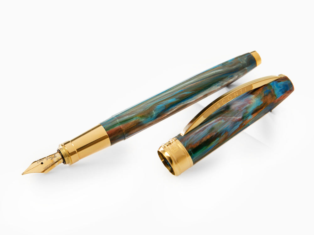 Set Visconti Van Gogh Oiran Fountain Pen, Gold plated, KP12-22-FP