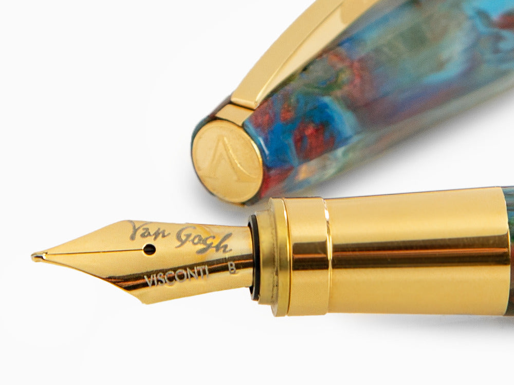 Set Visconti Van Gogh Oiran Fountain Pen, Gold plated, KP12-22-FP