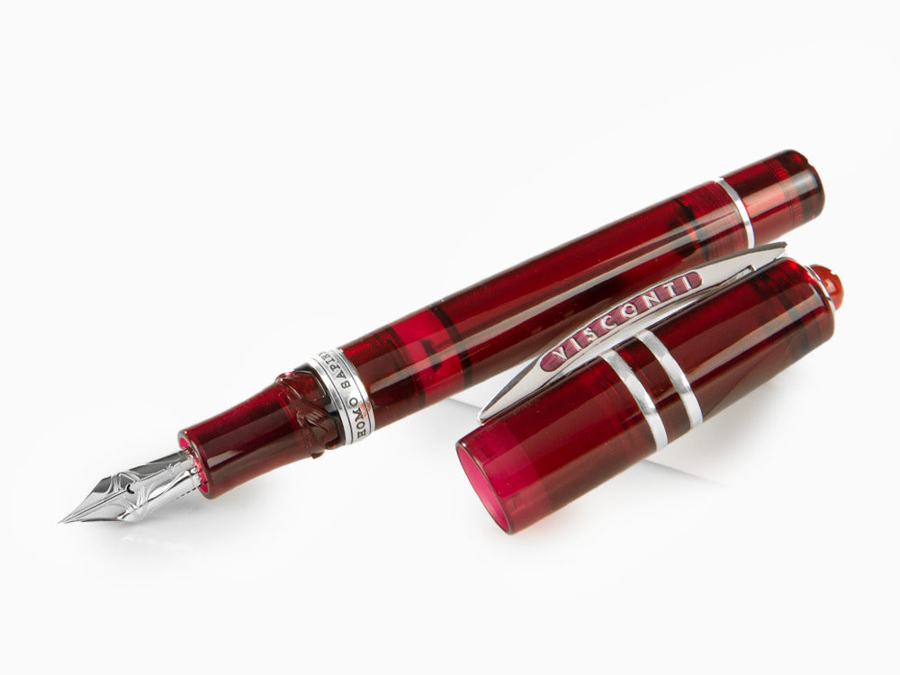 Visconti Homo Sapiens Demo Stones Ruby Fountain Pen, KP15-17-FP