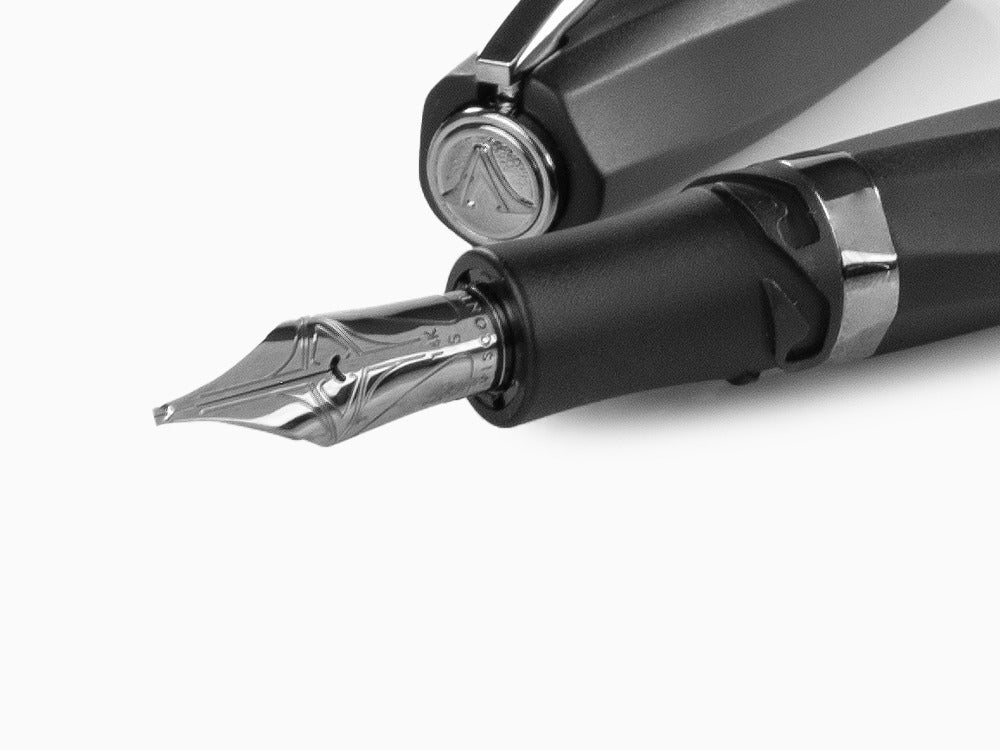 Visconti Divina Matte Fountain Pen, Acrylic Resin, Black, KP18-09-FP