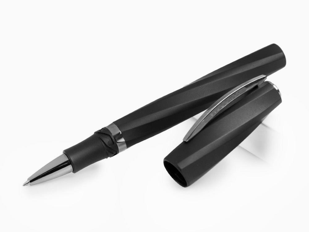 Visconti Divina Matte Rollerball pen, Resin, Black, Ruthenium trim, KP18-09-RB