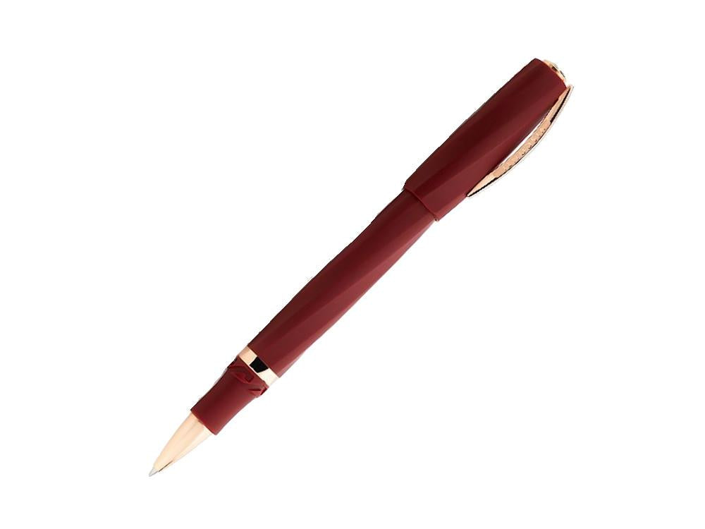 Visconti Divina Bordeaux Matte Rollerball pen, Resin, Rose Gold PVD, KP18-14-RB