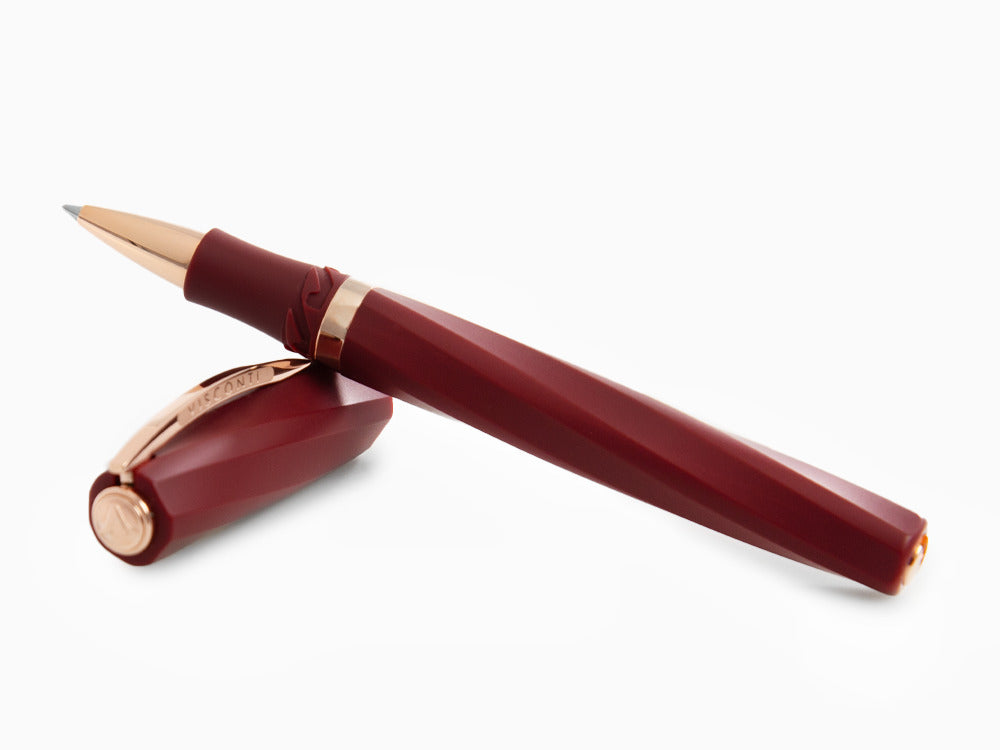 Visconti Divina Bordeaux Matte Rollerball pen, Resin, Rose Gold PVD, KP18-14-RB