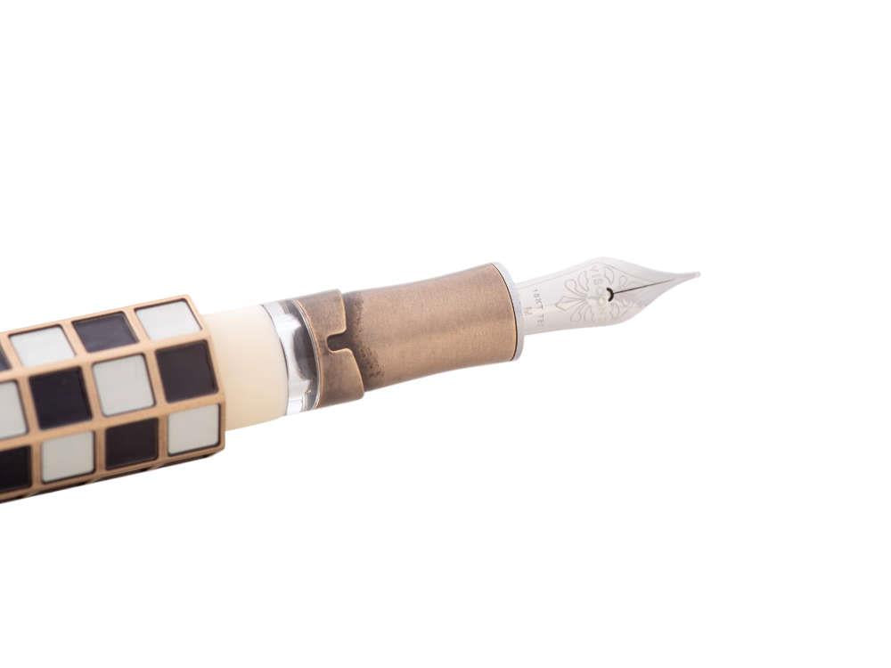 Visconti Checkmate Fountain Pen, Bronze, Limited Edition, KP62-01-FP