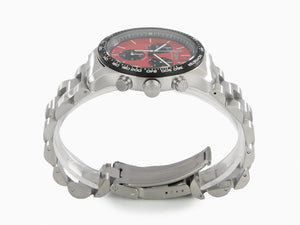 Zeppelin Night Cruise Quartz Watch, Red, 42 mm, Chronograph, Day, 7288M-5