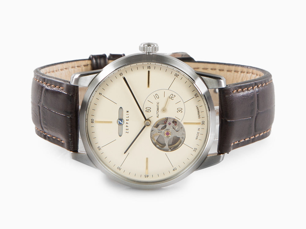 Zeppelin Flatline Automatic Watch, Beige, 40 mm, 7364-5