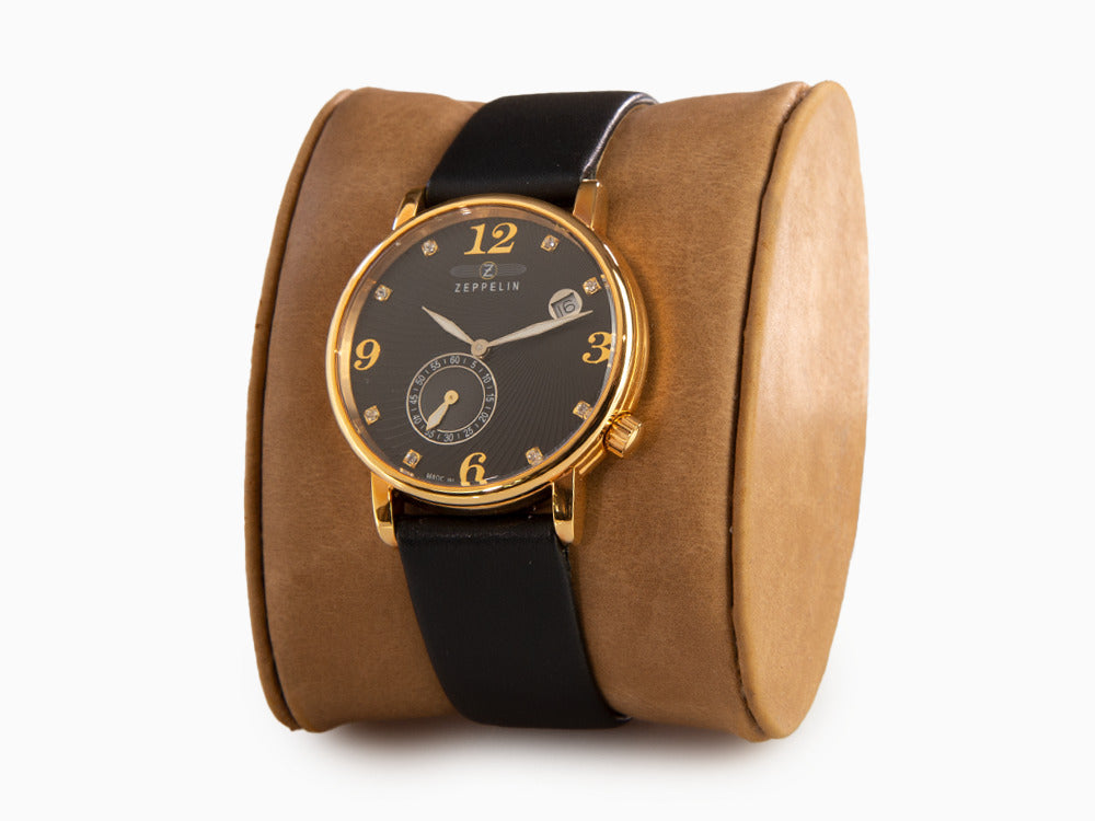 Zeppelin Zeppelin Luna Quartz Watch, Black, 35 mm, Day, 7633-2
