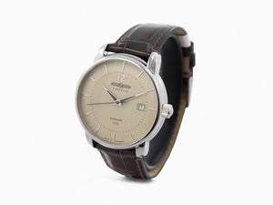 Zeppelin LZ 120 Bodensee Automatic Watch, Beige, 40cm, Leather strap, 8160-5