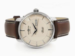 Zeppelin Atlantic Automatic Watch, Beige, 41 mm, Day and date, Leather, 8466-5