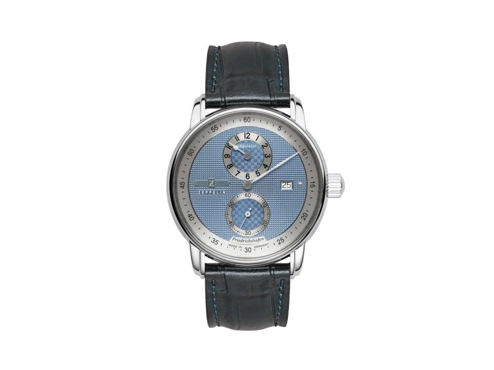 Zeppelin Friedrichshafen Regulator Automatic Watch, Blue, 42 mm, Day, 8522-3