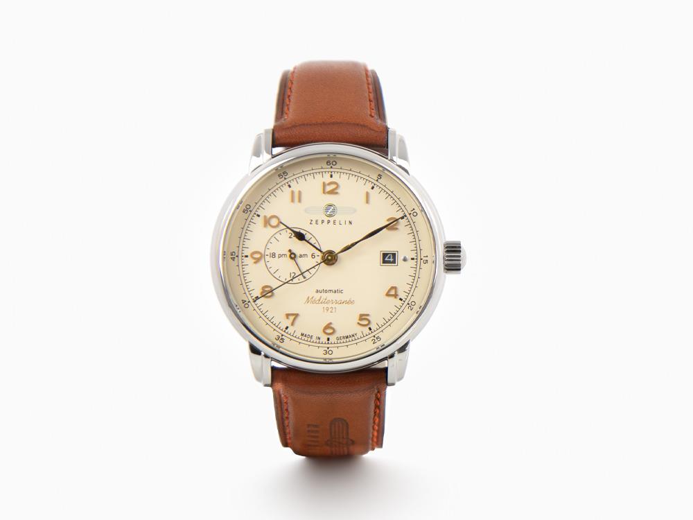 Zeppelin Méditerranée Automatic Watch, Beige, 40 mm, 9668-5