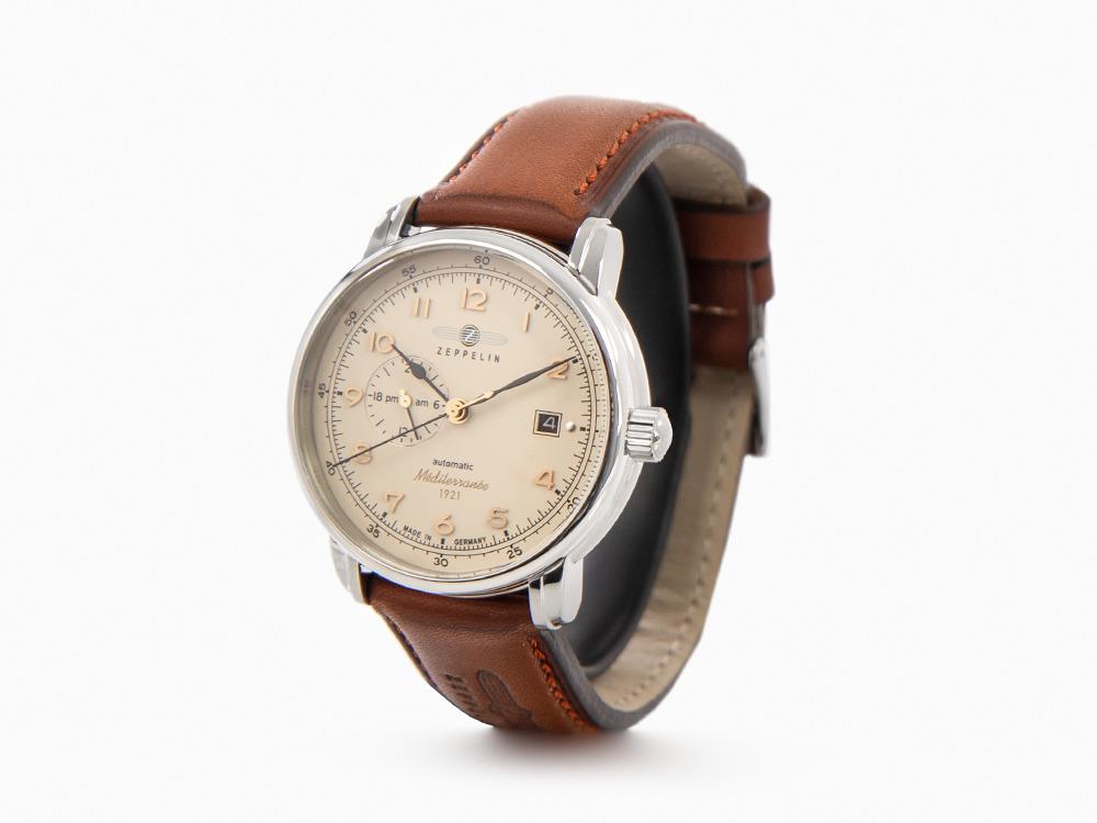 Zeppelin Méditerranée Automatic Watch, Beige, 40 mm, 9668-5