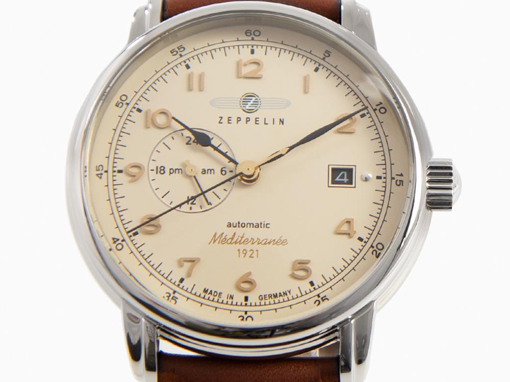 Zeppelin Méditerranée Automatic Watch, Beige, 40 mm, 9668-5