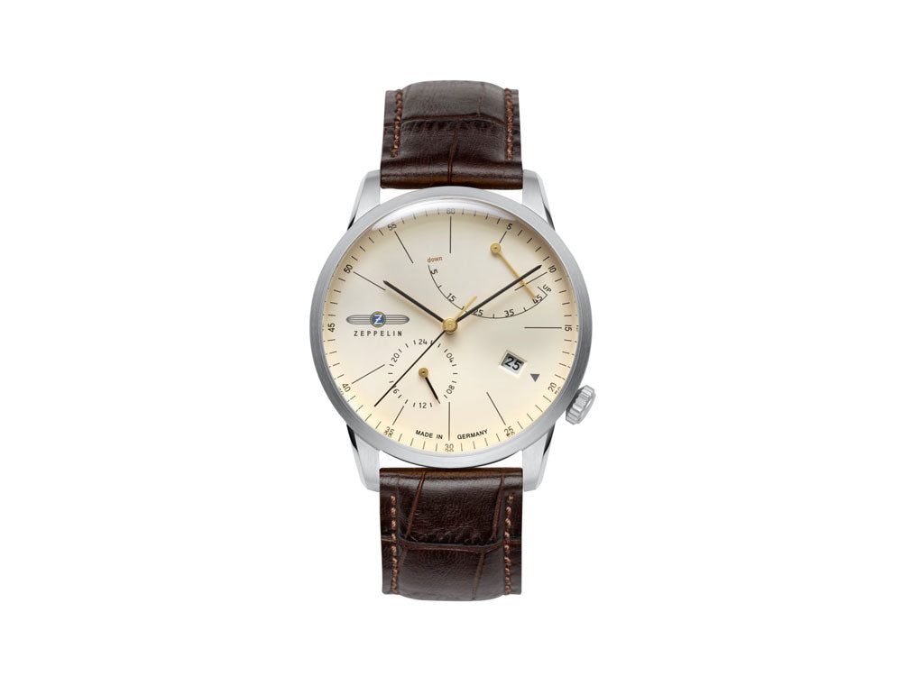 Zeppelin Flatline Automatic Watch, Beige, 40 mm, Sí, 7366-5