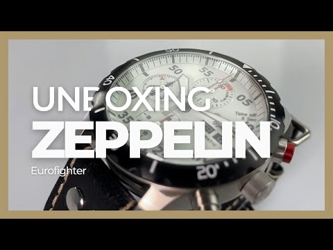 Zeppelin Eurofighter Automatic Watch, PVD, White, 43 mm, Leather strap, 7218-5