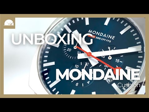 Mondaine Cushion Quartz Watch, Blue, 41 mm, Fabric strap, MSL.41440.LD.SET