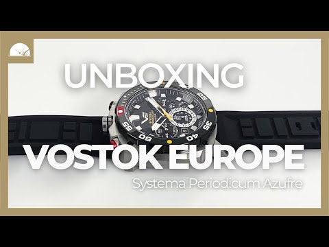 Vostok Europe Systema Periodicum Sulfur Quartz Watch, LE, VK67-650E725-L-BK