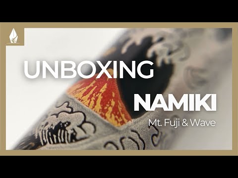 Namiki Nippon Art Mont Fuji and Wave Fountain Pen, FK-35SMFN