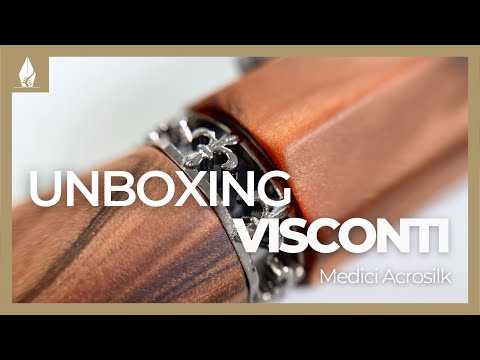 Visconti Medici Fountain Pen, Acrosilk, Ruthenium trim, KP17-40-01-FP