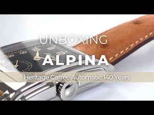 Alpina Alpiner Heritage Carrée Automatic 140 Years Watch, Black, AL-530BA3C6