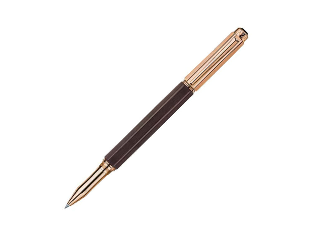 Caran d´Ache Varius Ebony Rollerball pen, PVD Rose Gold, Brown, 4470.142