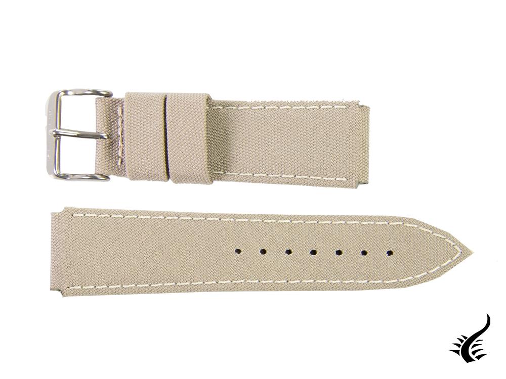 Glycine, Fabric strap, 24mm, Grey, CBIGGR-24