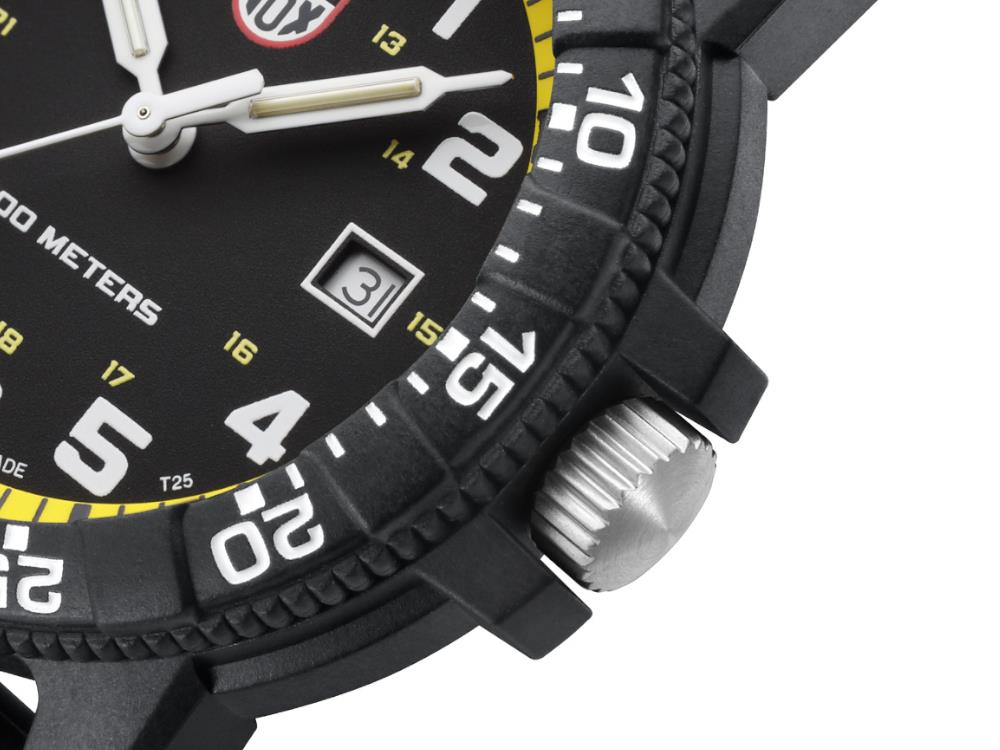 Luminox Sea Turtle Quartz Watch, Yellow, CARBONOX™, 44 mm, 10 atm, Day, XS.0325